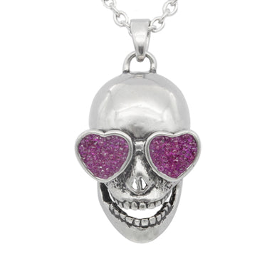 skull with heart eyes